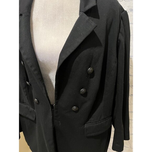 Lane Bryant - The Bryant Blazer Jacket Long Sleeve  Black Stretch Plus Size 24 - Picture 3 of 8